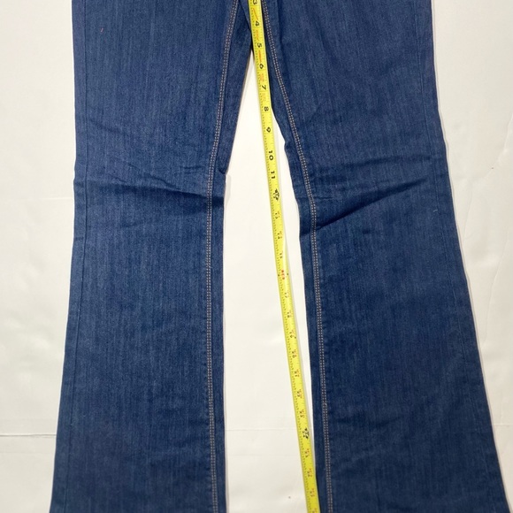 I.ndigo S.aints Dark Wash Petit Fit Flare Jeans Size 28 - Picture 15 of 15